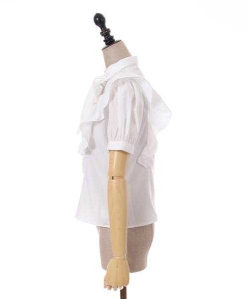 「axes femme POETIQUE」 半袖ブラウス MEDIUM グリーン レディース_画像6