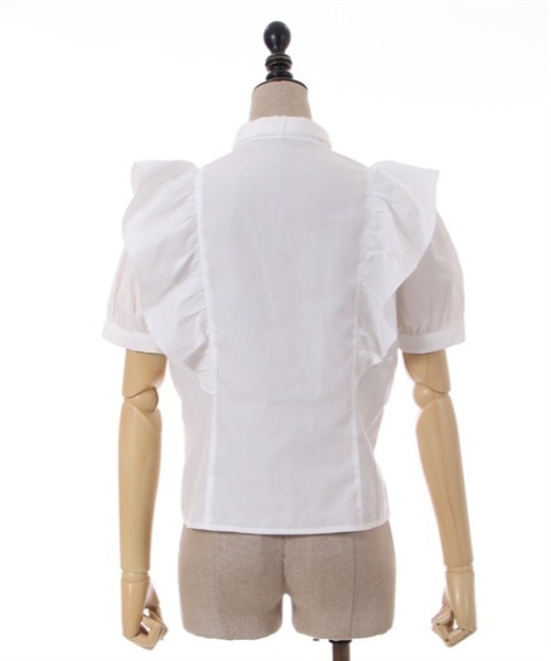 「axes femme POETIQUE」 半袖ブラウス MEDIUM グリーン レディース_画像7