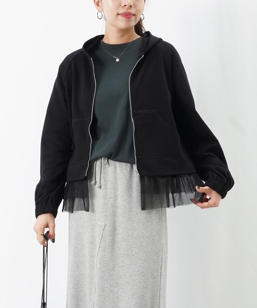 LADY LUCK LUCA（レディラックルカ） tシャツ LC/LLL 裾チュール裏毛