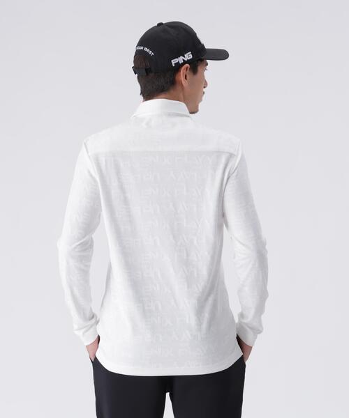PING（ピン） ポロシャツ 「PING APPAREL」凸凹PLAYロゴジャカード長袖
