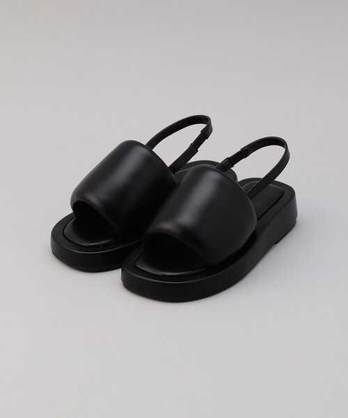 「ATELIER BRUGGE」 フラットサンダル LARGE ブラック レディース_画像2