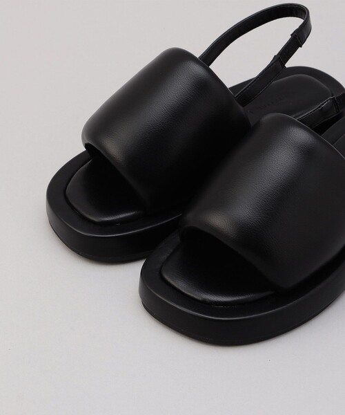 「ATELIER BRUGGE」 フラットサンダル LARGE ブラック レディース_画像7