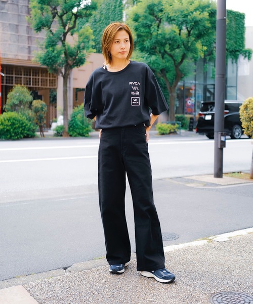 「RVCA」 半袖Tシャツ LARGE ブルー系その他 メンズ_画像8