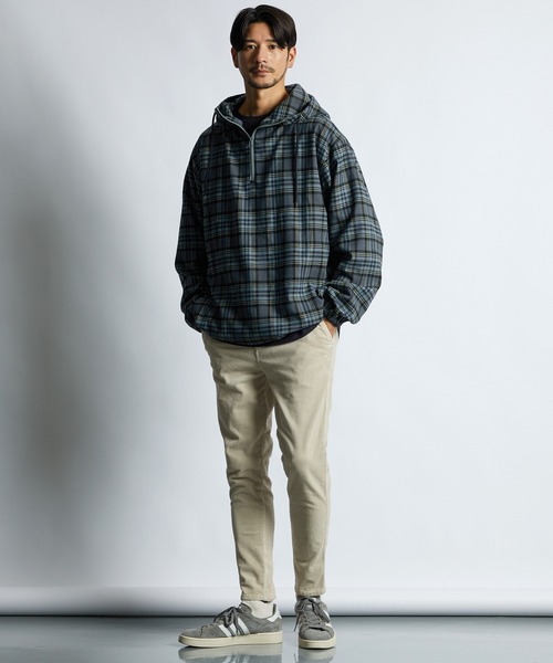 LANVIN en Bleu シャツ チェックシャツパーカー フードシャツ シャツ