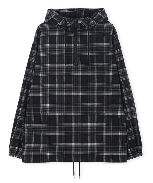 LANVIN en Bleu シャツ チェックシャツパーカー フードシャツ シャツ