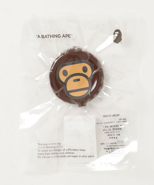 小物 BABY MILO KEYCHAIN LEATHER COIN CASE L A BATHING APE（アベイシングエイプ）の「BABY MILO KEYCHAIN LEATHER