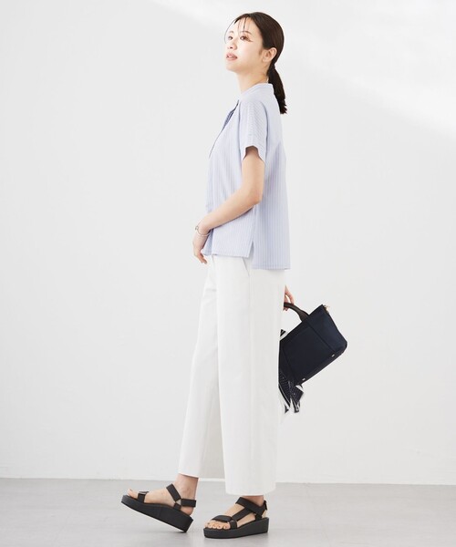 「J.PRESS」 半袖カットソー T15 ホワイト レディース_画像5