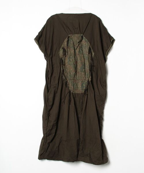 「fennica」 半袖ワンピース ONE SIZE オリーブ レディース_画像2