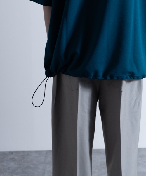 「NYLAUS」 半袖Tシャツ M チャコール メンズ_画像5