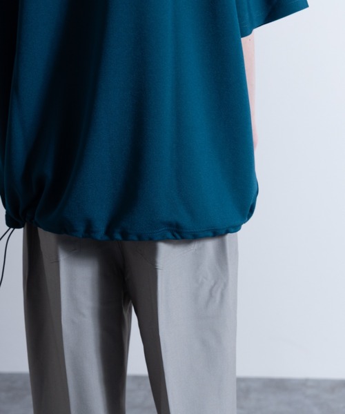 「NYLAUS」 半袖Tシャツ M チャコール メンズ_画像6