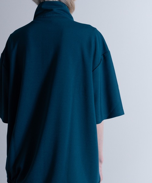 「NYLAUS」 半袖Tシャツ M チャコール メンズ_画像7