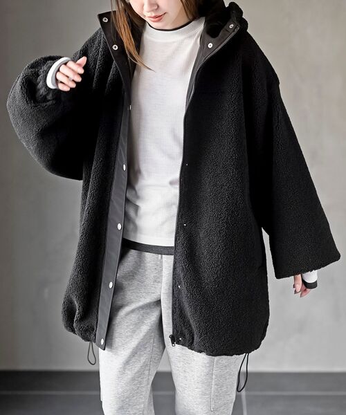 r・p・s（アールピーエス） ブルゾン アウター ボアビッグシルエット