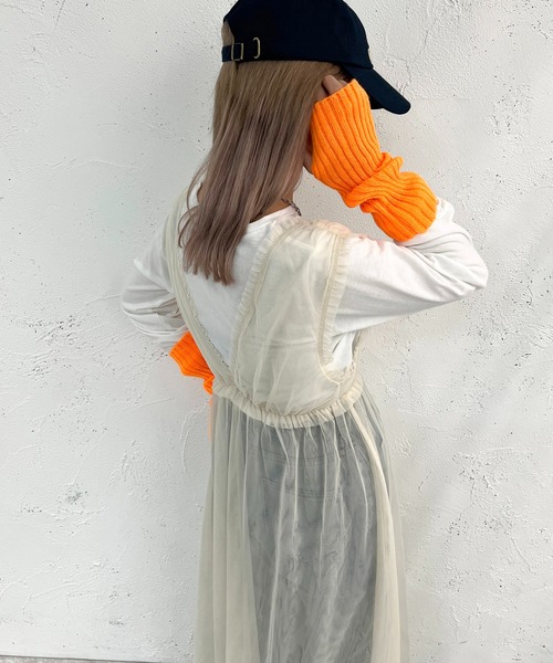 「apres jour mignon」 ノースリーブワンピース X-LARGE ブラック レディース_画像4