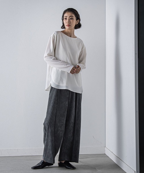 la.f（ラ・エフ） パンツ コーデュロイワイドパンツ「洗濯機で