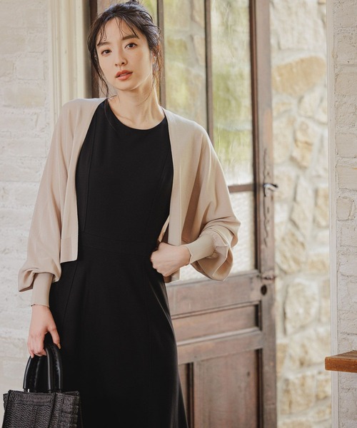 「Andemiu」 ニットカーディガン FREE グレー レディース_画像2