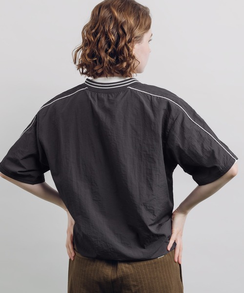 「MUHET」 半袖ブラウス MEDIUM チャコールグレー レディース_画像5