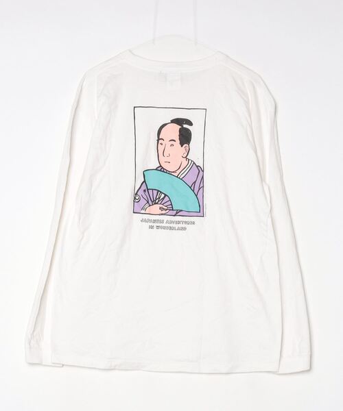 「BEAMS T」 長袖Tシャツ X-LARGE ホワイト メンズ_画像2