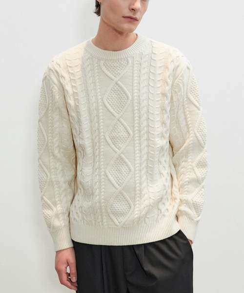 V2 セーター ニット V2／Dailyケーブルニット メンズ : ZOZOTOWN Yahoo