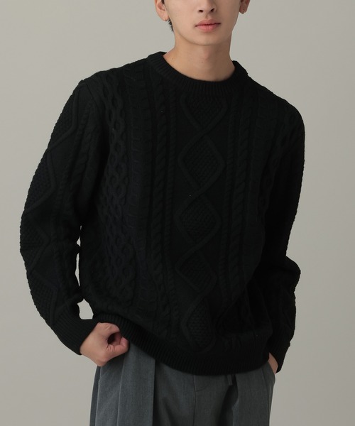 V2 セーター ニット V2／Dailyケーブルニット メンズ : ZOZOTOWN Yahoo