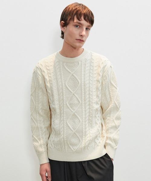 V2 セーター ニット V2／Dailyケーブルニット メンズ : ZOZOTOWN Yahoo