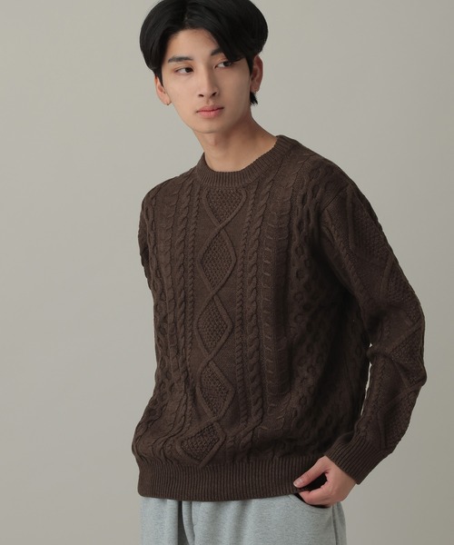 V2 セーター ニット V2／Dailyケーブルニット メンズ : ZOZOTOWN Yahoo