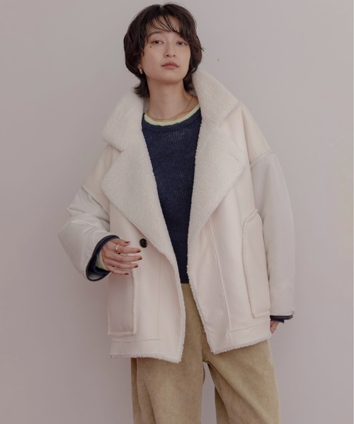 Eimee Law（エイミーロウ） ムートンコート ボアコート リバーシブル