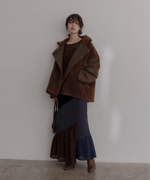 Eimee Law（エイミーロウ） ムートンコート ボアコート リバーシブル