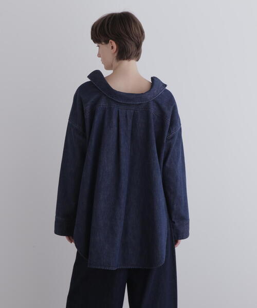 LE PHIL（ル フィル） ブラウス シャツ オーバーサイズデニムブラウス