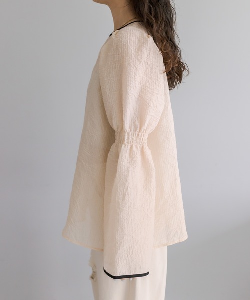 「mystic」 長袖ブラウス FREE ベージュ レディース_画像9