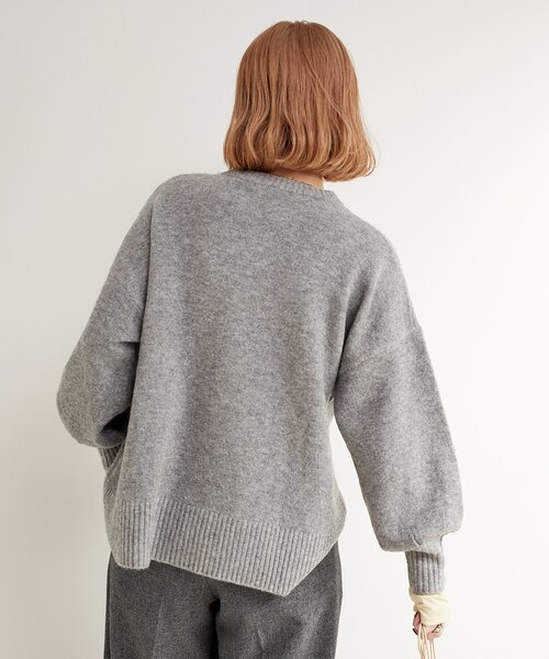 「B.C STOCK」 「Simplicite」長袖ニット FREE ベージュ レディース_画像9