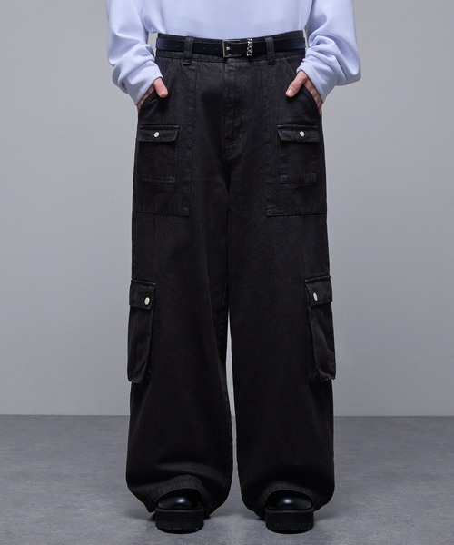 「Loose/ルース」 デニムパンツ M グレー メンズ_画像2