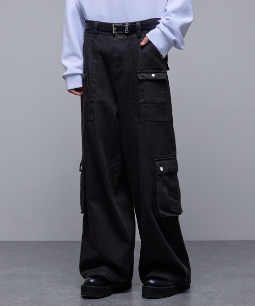 「Loose/ルース」 デニムパンツ M グレー メンズ_画像3