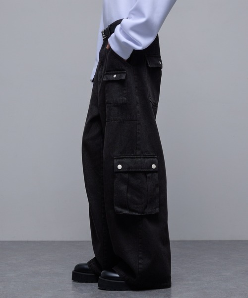 「Loose/ルース」 デニムパンツ M グレー メンズ_画像4