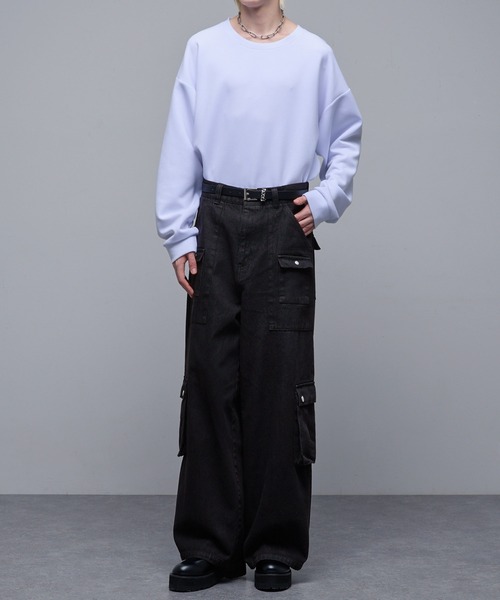 「Loose/ルース」 デニムパンツ M グレー メンズ_画像6