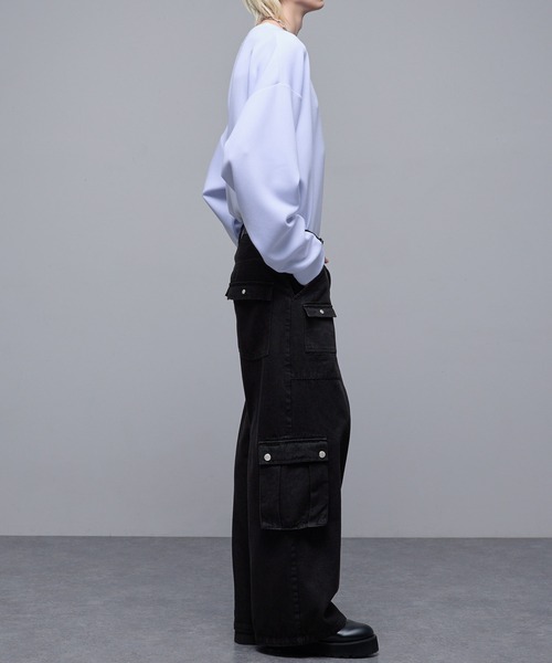 「Loose/ルース」 デニムパンツ M グレー メンズ_画像8