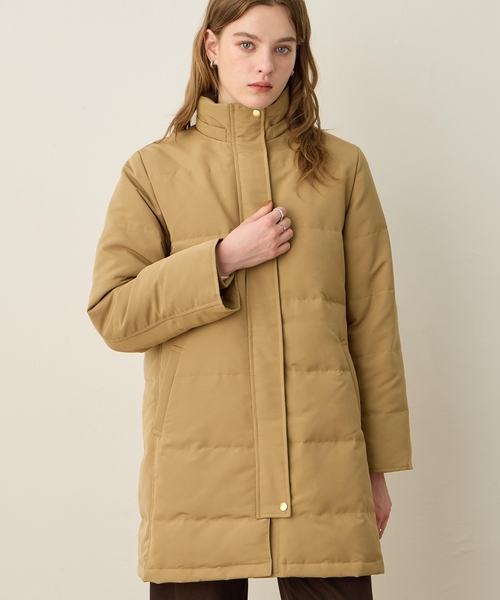 LS Luz フード付きロングダウンコート LE SOUK HOLIDAY（ルスークホリデー） コート アウター ロングダウン