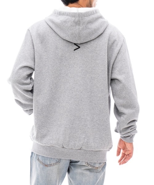 「RVCA」 ジップアップパーカー X-LARGE グレー メンズ_画像4
