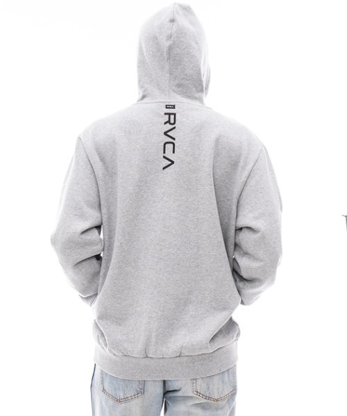 「RVCA」 ジップアップパーカー X-LARGE グレー メンズ_画像5