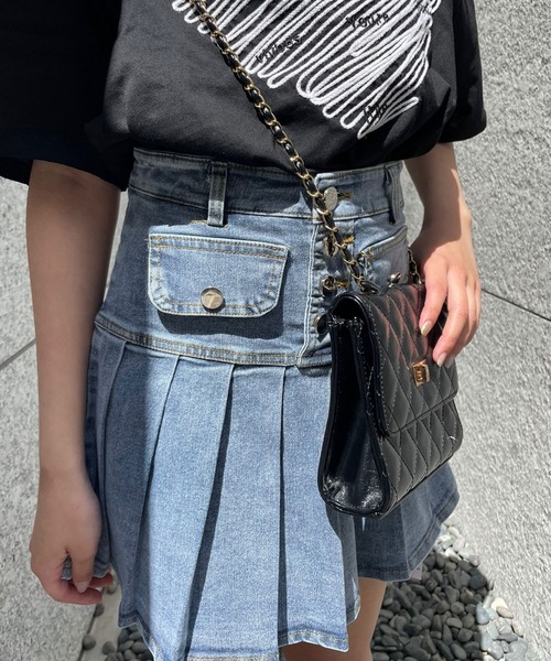 「SPIGA」 キュロット MEDIUM ブルー レディース_画像7