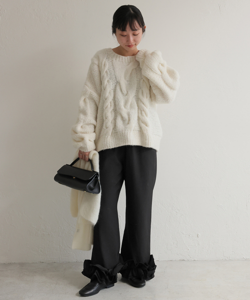 SLOBE IENA（スローブイエナ） パンツ habi フリルパンツ レディース