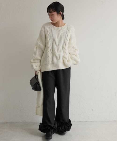 SLOBE IENA（スローブイエナ） パンツ habi フリルパンツ レディース