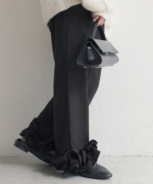 SLOBE IENA（スローブイエナ） パンツ habi フリルパンツ レディース