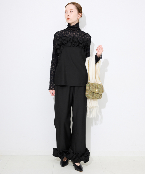SLOBE IENA（スローブイエナ） パンツ habi フリルパンツ レディース