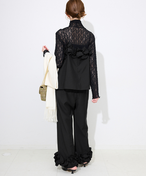 SLOBE IENA（スローブイエナ） パンツ habi フリルパンツ レディース