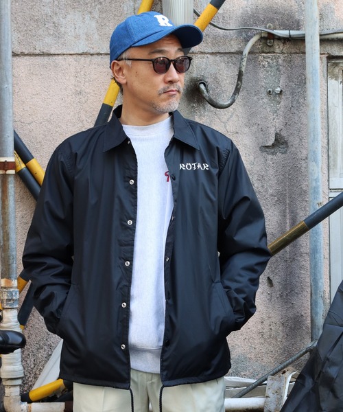 「ROTAR」 コーチジャケット LARGE ブラック メンズ_画像5