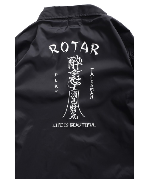 「ROTAR」 コーチジャケット LARGE ブラック メンズ_画像7