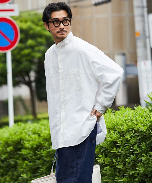 [FREAK'S STORE] рубашка с длинным рукавом MEDIUM оливковый мужской 