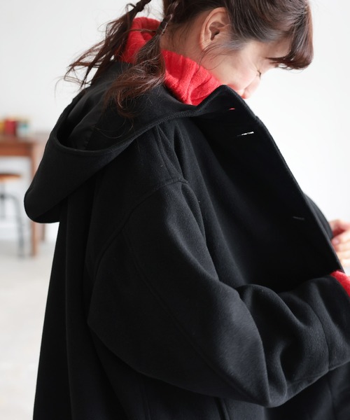 soulberry（ソウルベリー） ノーカラーコート コート 私のフードな