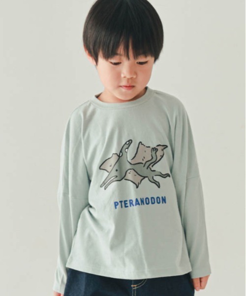 nicohrat（ニコフラート） tシャツ プテラノドンロングTシャツ キッズ 