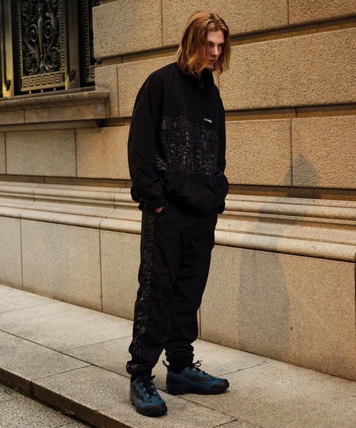 「Subciety」 ナイロンブルゾン MEDIUM ブラック×ブルー メンズ_画像9